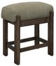 International Furniture Direct Black Balam Green Accent Stool-0