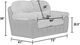 Jackson Furniture McMahon Bark Glider Loveseat-3