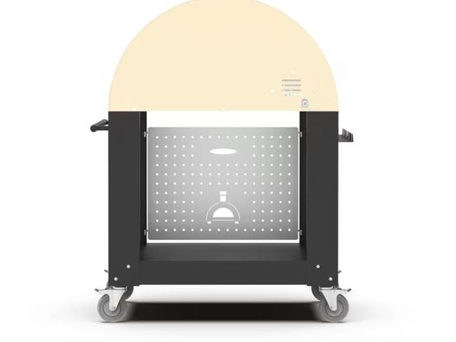 Alfa 2 Pizze 42" Wrinkle Black Pizza Oven Base-1