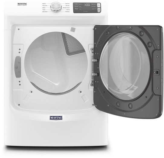 Maytag® 7.3 Cu. Ft. White Front Load Gas Dryer-1