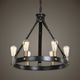 Uttermost Marlow 6 Light Antique Bronze Chandelier-2