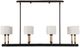 Uttermost® Franconia Matte Black/Natural/White 8-Light Pendant-0