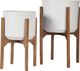 Signature Design by Ashley® Dorcey 2-Piece White/Brown Planter Set-0