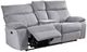 Mazin Furniture Casper Grey Manual Double Reclining Loveseat with Console-1