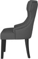 Coaster® Baney Black/Gray Upholstered Dining Side Chair-2