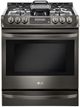 LG 30" Black Stainless Steel Slide In Gas Range-0