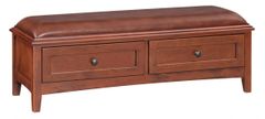 Whittier Wood® Furniture McKenzie Glazed Antique Cherry Bench