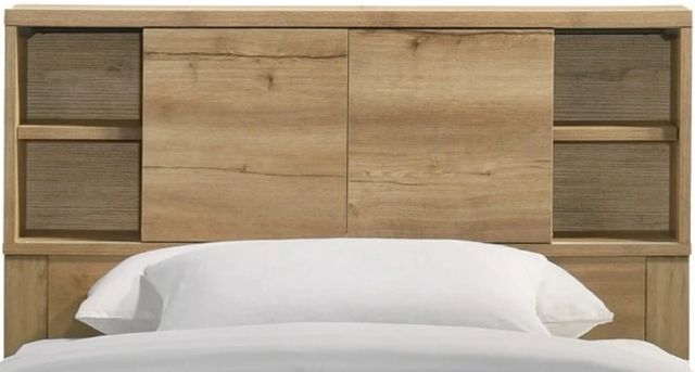 Intercon Vega Natural Oak Melamine Youth Twin Bookcase Bed-2