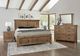 Vaughan-Bassett Yellowstone Chestnut Natural Queen American Dovetail Panel Bed-3
