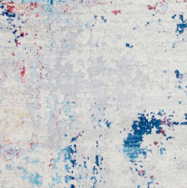 Surya Monaco Blue/Gray/Red 4'x6' Area Rug-1