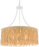 Currey & Company Samoa Gesso White/Natural Chandelier-0