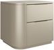Caracole® Classic Oblique Soft Silver Paint Gloss Left Nightstand-0