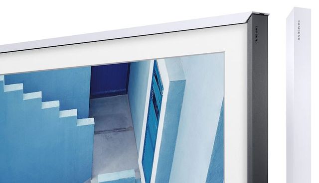 Samsung The Frame 75" White Customizable Bezel-1
