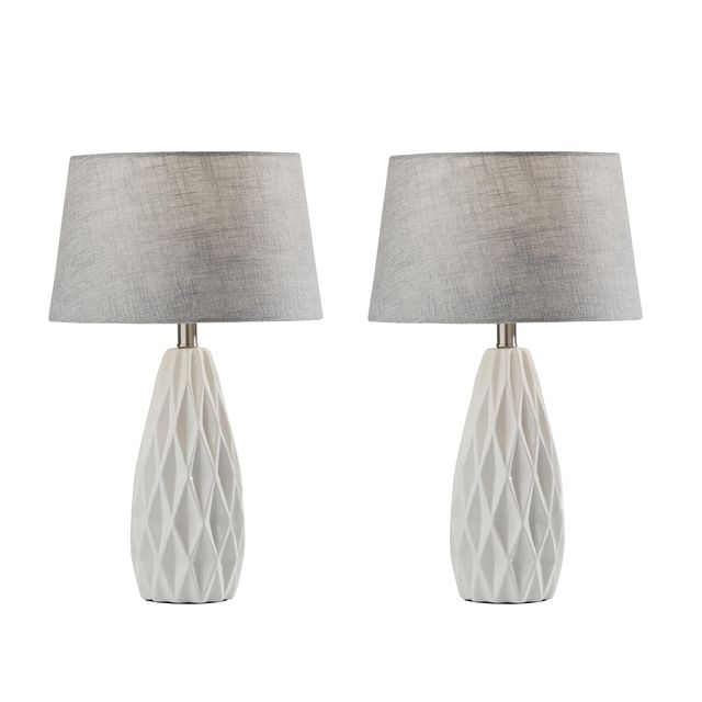 Adesso® Joan White 2 Piece Table Lamp Bonus Pack-0