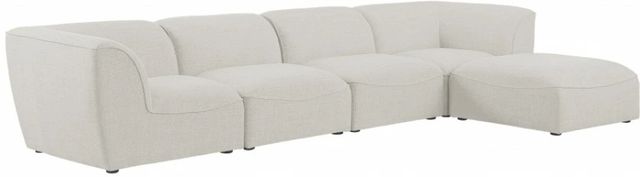 Meridian Furniture Miramar 5-Piece Cream 142" Modular Sectional-0