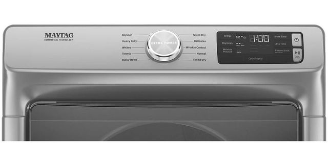Maytag® 7.3 Cu. Ft. Metallic Slate Front Load Gas Dryer-2