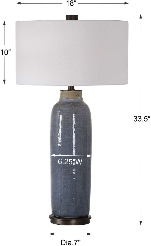 Uttermost® Vicente Slate Blue Table Lamp-2