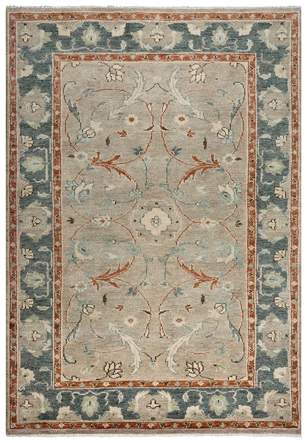 Rizzy Home Belmont Blue/Neutral 8'x10' Rectangular Rug-0