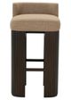 Rowe® Customizable Kindred Low Back Counter Stool in Godiva Legs-1