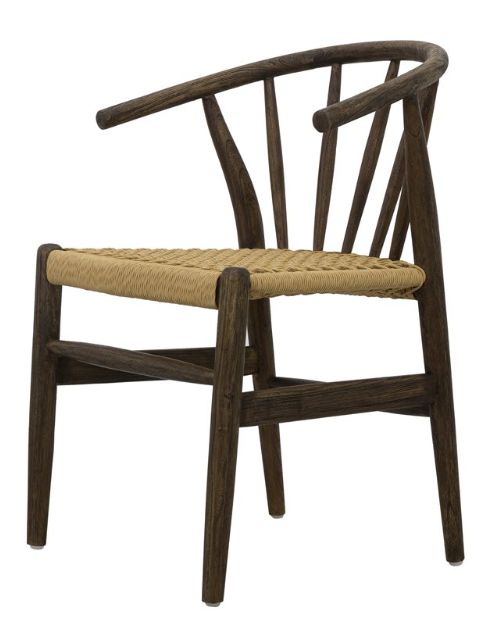 YHD Rim Dark Brown Dining Side Chair-2