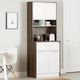 Armoire Myro  - Noyer naturel et blanc de South Shore-2