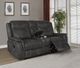 Coaster® Lawrence Charcoal Reclining Upholstered Tufted Back Motion Loveseat-4