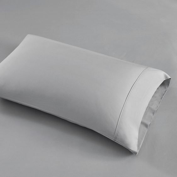 Olliix by Clean Spaces Allergen Barrier Light Gray Full 300 Thread Count Cotton Sheet Set-3