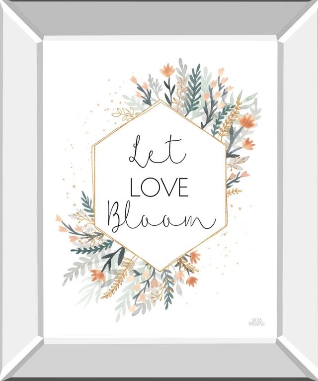 Classy Art Spring Blooms VI by Laura Marshall Mirror Framed Wall Art-0
