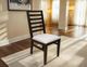 International Furniture Direct Balam Beige/Stained Dark Dining Side Chair-1