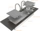 The Galley Workstation Basin Portion Of Ibs 18C In Angel Finish 316L - Stainless Steel-2