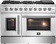 FORNO® Galiano 48" Stainless Steel Pro Style Gas Range-0