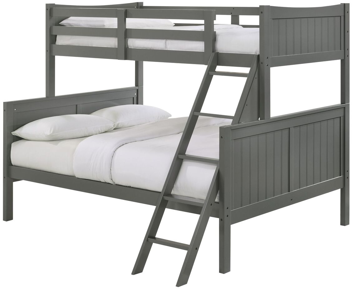 bunki Elements International Sami Gray Twin/Full Bunk Bed