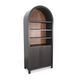Black Arched Display Cabinet with Doors-2