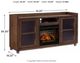 Signature Design by Ashley® Starmore Brown 70" TV Stand with Electric Infrared Fireplace Insert-4