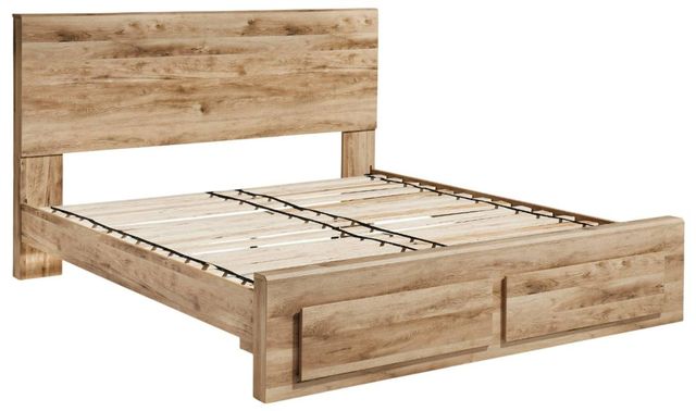 Signature Design by Ashley® Hyanna Tan Brown King Storage Panel Bed-3