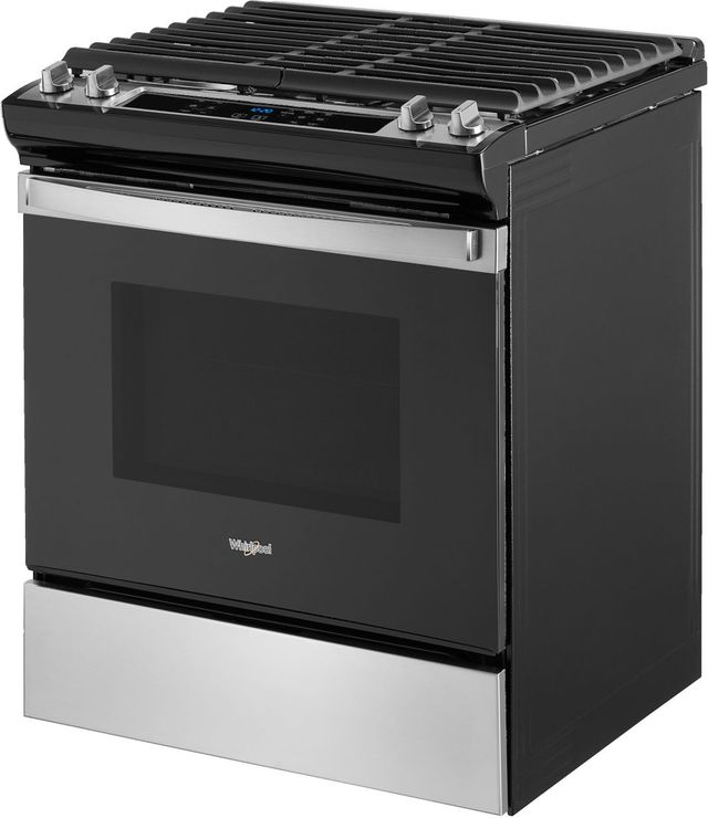 Whirlpool® 30" Stainless Steel Slide-In Gas Range with Frozen Bake™ Technology-3