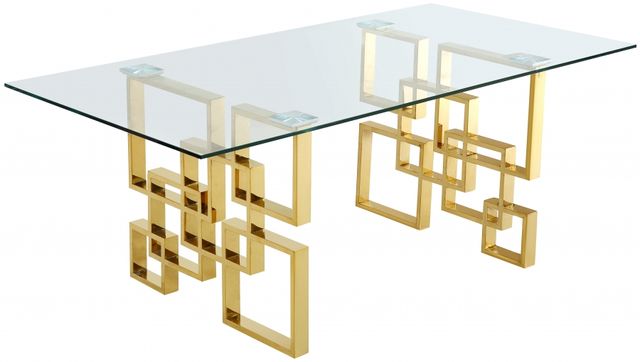 Meridian Furniture Pierre Gold Dining Table-0