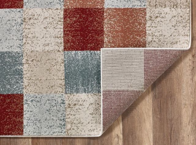 KAS Rugs Avalon Brown Checkered 5'x8' Area Rug-2