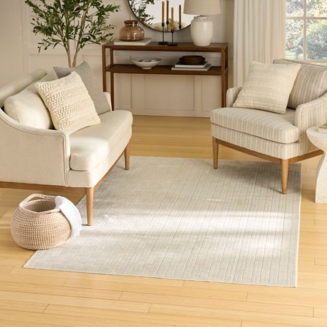 Nourison Home™ Washable Charm Ivory Modern 5'x7' Area Rug-1
