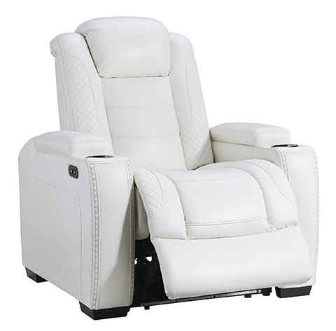 Signature Design by Ashley® Party Time White Power Recliner