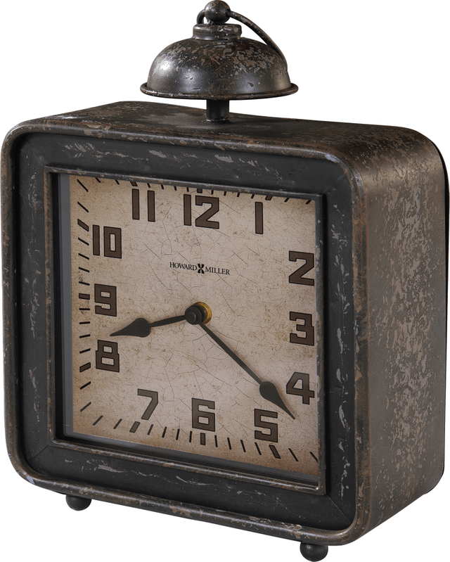 Howard Miller® Collins Antique Black Mantel Clock-0