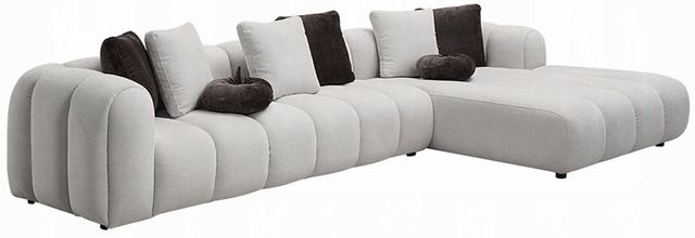 ACME Furniture Poma 2-Piece Ivory White Sectional-0