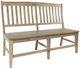 Jofran Inc. Carlyle Crossing Brown Slatback Bench-0