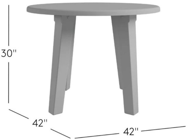 Jofran Inc. Reclamation Brown Round Dining Table-2