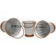 A & B Home 3-Piece Copper/Gray Bucket Set-0