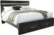 Signature Design by Ashley® Starberry 3-Piece Black King Storage Panel Bed Set-1