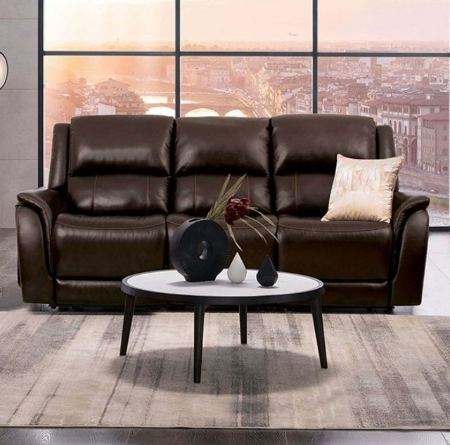 Furniture of America® Gorgius Espresso Power Reclining Sofa-1