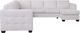 Palliser® Furniture Customizable Barrett 3-Piece U-Shaped Sectional and Chaise-1