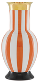Currey & Company De Luca Coral Stripe Large Vase-0