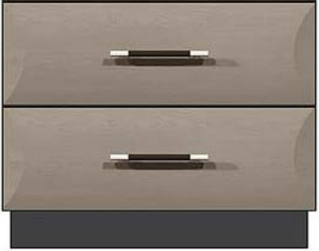 Country View Woodworking Customizable American Modern 5-Drawer Plinth Base Brown Maple Chest-1
